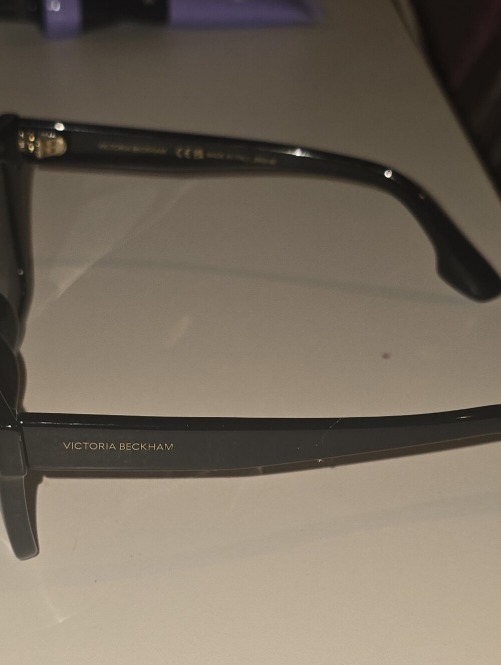 Victoria Beckham VB644S 001 Black Gradient Square Sunglasses - NIB Full Set - Picture 7 of 11
